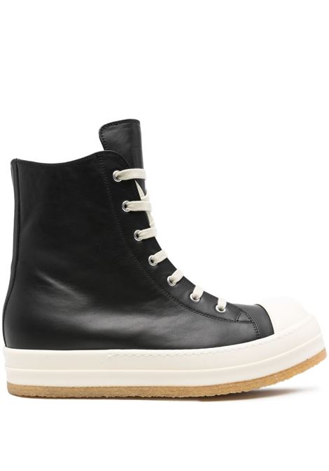 Black high-top sneakers Rick Owens - men RICK OWENS | RU02E1802LCO911
